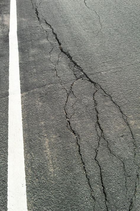 Cracked asphalt sidewalk stock image Cracked Road, Sidewalk Cracks, Asphalt Texture, Flowers Black Background, Asphalt Road, Flowers Black, Car Sales, Material Textures, White Line