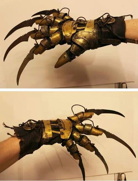 Steampunk Freddy Krueger glove Freddy Krueger Glove, Steampunk Mode, Mode Steampunk, Steampunk Tendencies, Diesel Punk, Steampunk Accessories, Baba Yaga, Steampunk Costume, Gothic Steampunk