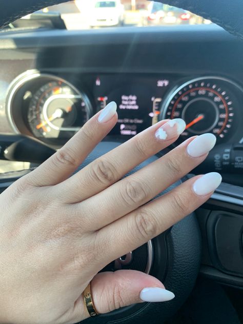 On Cloud 9 Nails, Cloudy White Nails With Designs, Theme Nails, Negative Space Nails, Space Nails, White Nail Designs, Nail Spa, Negative Space, White Nails