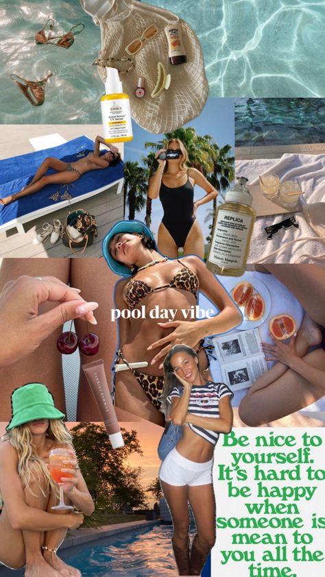 pool side shuffle pool day pool essentials sunset california girls Pool Day Aesthetic, Sunset California, Pool Essentials, Essentials Aesthetic, Day Aesthetic, Pool Day, Pool Side, Winter Break, Summer Fridays