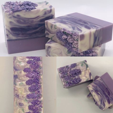 Lavender Soap Lavender Soap Packaging, Lilac Soap, Handmade Soap Packaging, Handmade Lavender Soap, Homemade Skincare, Soap Business, Easy Soap Recipes, Soap Design, Handmade Soap Recipes