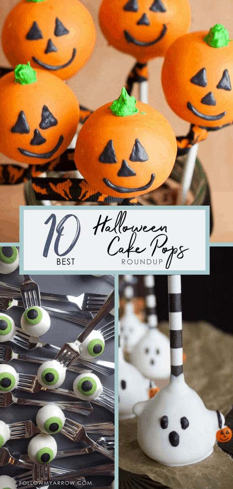 10 Best Halloween Cake Pops Cake Pop Step By Step, Cake Pop Ghosts, Pumpkin Bread Cake Pops, Halloween Cake Pops Recipe Easy, Jack O Lantern Cake Pops, How To Make Pumpkin Cake Pops, Donut Hole Cake Pops, Cake Pops Designs Halloween, Halloween Popcakes