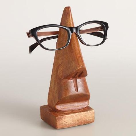 Nose Eyeglass Holder | World Market Rental Makeover, Small Item Storage, Glasses Holder, Stone Statues, Cost Plus World Market, Woodworking Projects That Sell, Presents For Dad, Eyeglass Holder, The Nose