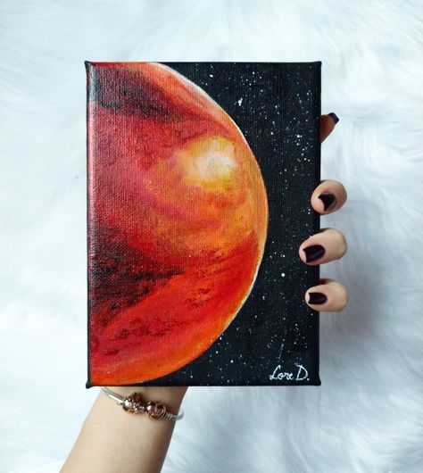 #painting #acrylics #planetmars #mars #universe Mars Painting Acrylic, Planet Drawing Art Universe, Mars Drawing Planet, Painting Planets Acrylic, Planet Acrylic Painting, Planet Painting Ideas, Universe Painting Acrylic, Mars Planet Art, Painting Ideas Space