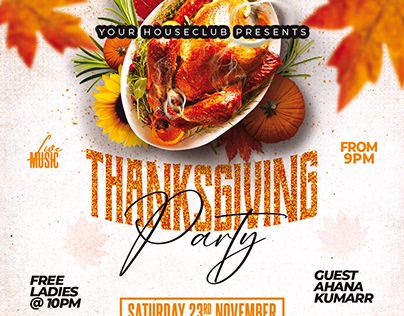 Check out new work on my @Behance profile: "Thanksgiving Flyer" http://be.net/gallery/183684687/Thanksgiving-Flyer Thanksgiving Flyer, Thanksgiving Sweet Treats, Thanksgiving Eve, Thanksgiving Party, Food Club, Psd Designs, Thanksgiving Celebration, Thanksgiving Parties, Event Food