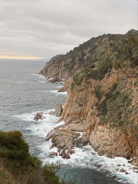 A cliff Ocean Cliffside, Sea Mediterranean, Sea Cliff, Cat Travel, Costa Brava, Mediterranean Sea, Personal Project, Story Inspiration, Amazing Places