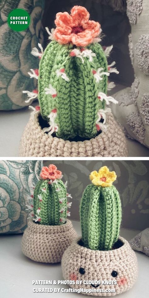 Flower Pattern Crochet, Crochet Flower Pattern, Crochet Succulent, Tutorial Amigurumi, Diagram Chart, Crochet Cactus, Crochet Bee, Crochet Plant, Tutorial Crochet