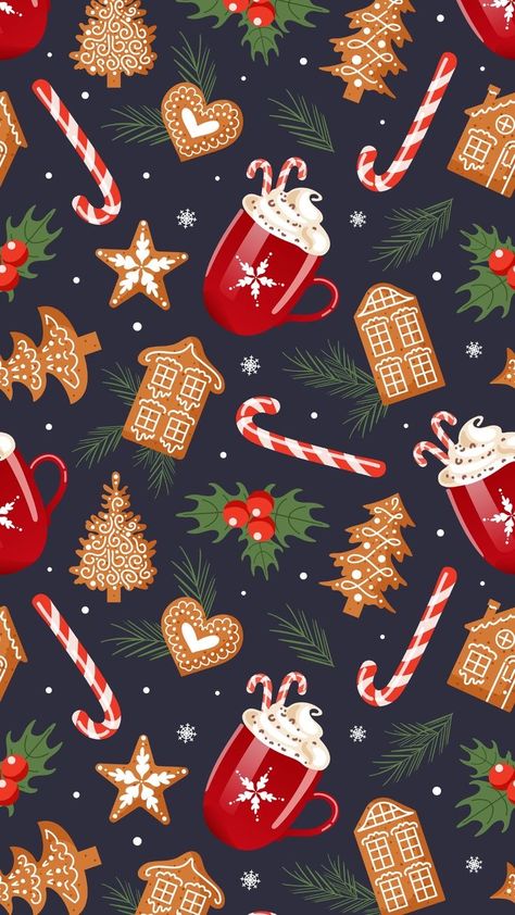 Christmas And Winter Wallpaper, Cute Christmas Wallpaper Aesthetic, Cute Wallpaper Christmas Aesthetic, Cartoon Christmas Background, Aesthetic Christmas Phone Wallpaper, Aesthetic Christmas Backgrounds Iphone, Wallpaper Backgrounds Holiday, Phone Wallpaper New Year, Christmas Phone Backgrounds Aesthetic