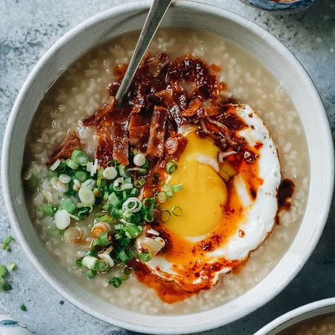 Congee Recipe Breakfast, Congee Breakfast, Congee Recipes, Congee Recipe, Postpartum Recipes, Chinese Breakfast, Instant Pot Breakfast, Postpartum Meals, Asian Breakfast