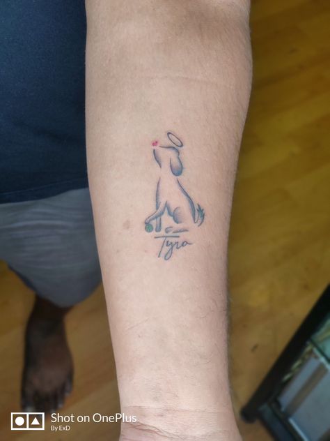 In Memory Of Dog Tattoo, Tattoo Ideas Dog In Memory Of, Dead Dog Tattoo, Navi Tattoo, Tatoo Dog, Goodnight Texts, Meaningful Wrist Tattoos, Tribute Tattoos, Dog Memorial Tattoos