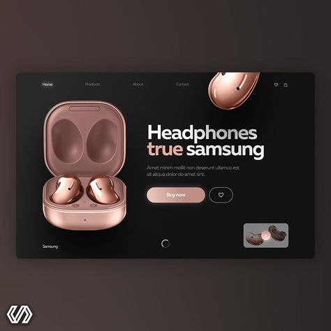 Samsung Headphones, Ui Ux Design Trends, Ux Design Trends, Food Web Design, Adobe Design, Creative Advertising Design, Webpage Design, Social Media Design Inspiration, Galaxy Phone Wallpaper