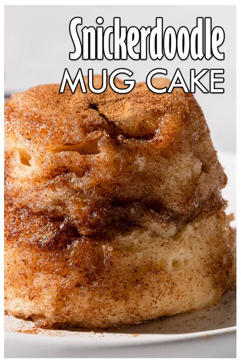 Quick Dessert Microwave, Snickerdoodle Cookie In A Mug, Desserts In A Cup Microwave, Cooking In A Mug, Snickerdoodle In A Mug, Cinnamon Roll Mug Cake Recipe, Donut In A Mug Recipes, Fall Mug Cake Recipes, Bread In A Mug Microwave