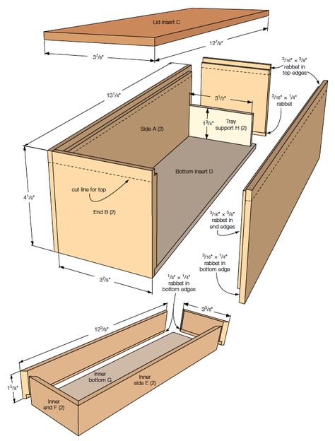 Wine box exploded view Wine Box Diy, Woodworking Tools List, Wood Wine Box, Woodworking Table Saw, Advanced Woodworking Plans, Classy Halloween Decor, Woodworking Kits, Wooden Christmas Crafts, Pallet House