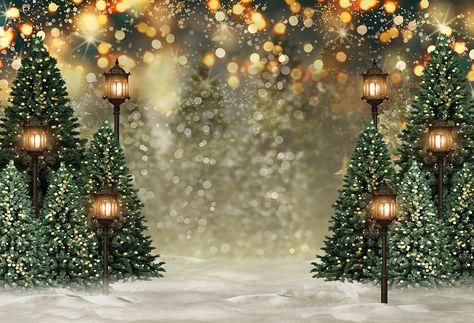 Christmas Backdrops For Photography, Party Wall Decorations, Snowy Christmas Tree, Christmas Photography Backdrops, Outdoor Christmas Tree, Muslin Backdrops, Studio Foto, Christmas Backdrops, Christmas Photography