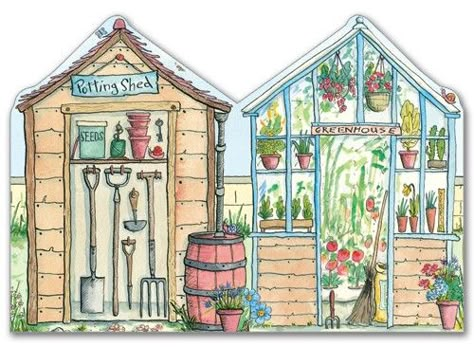 . Shed Illustration, Shed Drawing, Humans Of New York, Bird Houses Painted, Potting Shed, Lovely Things, Garden Shed, Bird Houses, Garden Art