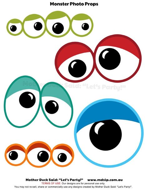 Monster Eyes Printable, Monster Photo Booth, Eyes Printable, Eye Printable, Eyes Monster, Monster Photo, Monster Classroom, Eye Ideas, Printable Props