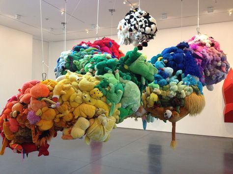 Mike Kelley’s ‘Deodorized Central Mass With Satellites" Mike Kelley Artist, Mike Kelley, Baby Rug, Beanie Baby, Sculpture Installation, Textile Artists, Art Google, Craft Fairs, Artist Art