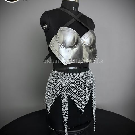 Buy or Know more to check my bio>> #larp #larpitems #cosplay #cosplayitem #cosplayarmor #bestitems #bestarmor #armorparts #medievalgloves #medievalarmor #larp #larpitems #cosplay #cosplayitem #cosplayarmor #bestitems #bestarmor #armorparts #medievalgloves #medievalarmor #bestgloves #pouldolron #medievalgorget #ladyarmor #Chainmailarmor #Chainmailtop Chainmail Armor, Chainmail Top, Best Armor, Cosplay Armor, Medieval Armor, Armor Concept, Larp, Concept Art, Quick Saves