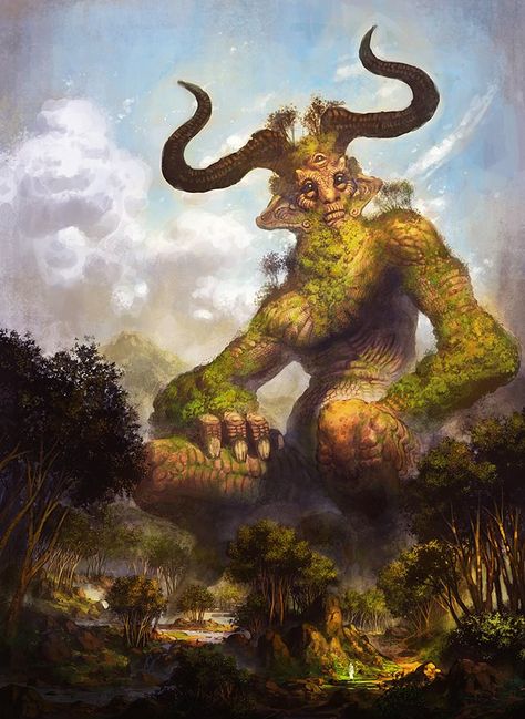 Forest Giant Forest Giant, Nature Spirits, Fantasy Monster, Art Et Illustration, Magical Creatures, Fantasy Artwork, Creature Design, Fantasy World, Fantasy Creatures