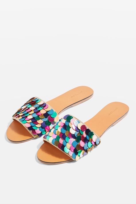 Sequin Mules - Topshop Sequin Sandals, Timeless Shoes, Jordan Shoes Girls, Cute Slippers, Classy Shoes, Stylish Sandals, Diy Shoes, Sandal Fashion, Buy Shoes