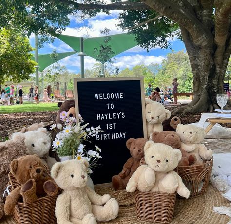 Our Teddy Bear Picnic is a popular choice of our themes and versatile across many different occasions. We’ve had baby showers, birthdays for little ones and also corporate events. 🧸🧺🐻 Take a look at the different setups we have created around this theme both DIY and from our own setups. 🤩🤩🤩 . . . . . #teddybeartheme #teddybearpicnic #wecanbearlywait #wecanbearlywaitbabyshower #babyshower #babyshowerideas #babyshowergoldcoast Baby Birthday Picnic, Teddy Bear Birthday Theme, Baby Bear Birthday Party, Teddy Bear Picnic Birthday Party, Teddy Bear Baby Shower Theme, Teddy Bear Birthday Party, Picnic Baby Showers, Baby First Birthday Themes, Diy Teddy Bear