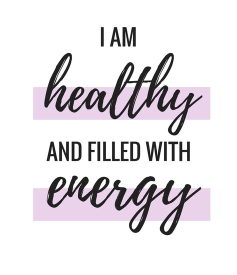 Healthy Affirmations, I Am Healthy, Vision Board Words, Refresh Your Mind, Vision Board Party, Healthy Quotes, Health Affirmations, Healthy Words, Gratitude Affirmations