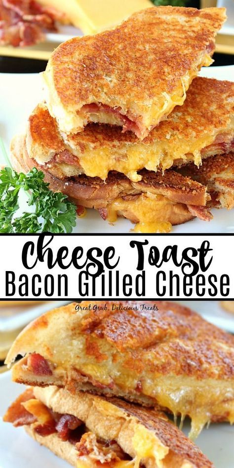 Sandwich Spreads, Fancy Grilled Cheese, Toast Bacon, Grill Sandwich, Bacon Grilled Cheese, Cheese Sandwich Recipes, Bacon Sandwich, Bacon On The Grill, Bacon Appetizers