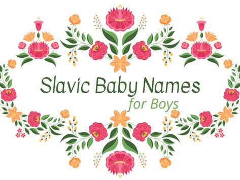 From Lacko to Nicholai to Bojan, this list of Slavic baby names for boys is robust and features some incredibly strong and masculine names. Explore the list — complete with meanings and, often, pronunciations — to find the perfect name for your son! #boynames #babynames Slavic Girl Names, Slavic Names, Masculine Names, T Baby Names, List Of Girls Names, Girl Names With Meaning, Names For Girls