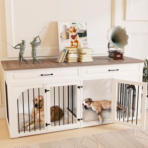 Large Dog Crate Furniture, Dogs White, Double Dog Crate, Small Dog Crate, Dog Crate Table, Furniture Style Dog Crate, Wood Dog Crate, Heavy Duty Dog Crate, Indoor Dog House