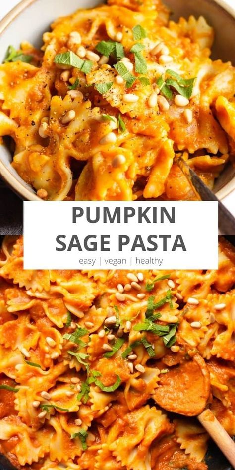 Vegetarian Fall Casseroles, Vegan Pumpkin Sauce For Pasta, Vegan Pumpkin Sage Pasta, Vegan Fall Pasta Recipes, Sage Vegan Recipes, Dairy Free Pumpkin Pasta Sauce, Healthy Fall Recipes Vegan, Sage Pumpkin Pasta, Veganomicon Recipes