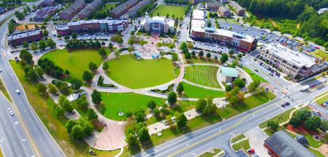 Suwanee Georgia, Center Park, Performance Stage, Public Private Partnership, Town Center, Rock Concert, City Hall, Open Space, Office Space