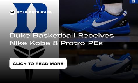 Discover the exclusive Nike Kobe 8 Protro Duke Basketball PEs, tributes to Kobe Bryant's legacy and Duke's basketball prowess. Find here Duke Logo, Kobe Sneakers, Kobe 8, Vanessa Bryant, Duke University, Duke Basketball, Basketball Legends, Blue Color Schemes, Nike React