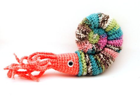 Crochet Lobster, Crocheted Fish, Sea Crochet, Shell Crochet, Crochet Shell, Crochet Fish, Crochet Chicken, Crochet Art, Stuffed Toy