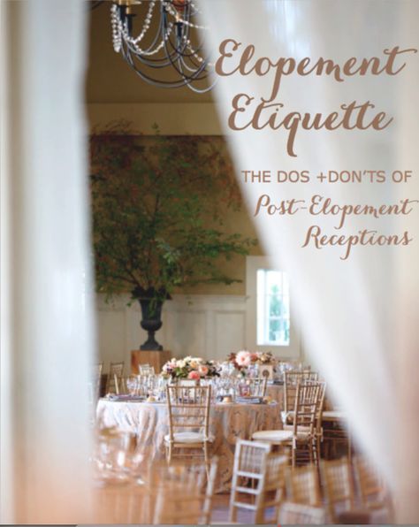 Elopement Shower Ideas, Post Elopement Party Backyard, Post Elopement Celebration, After Wedding Celebration Party Ideas, Elopement Reception Decor, Private Ceremony Big Reception, Elopement Party Ideas Receptions, Elopement And Reception, Wedding Reception After Eloping