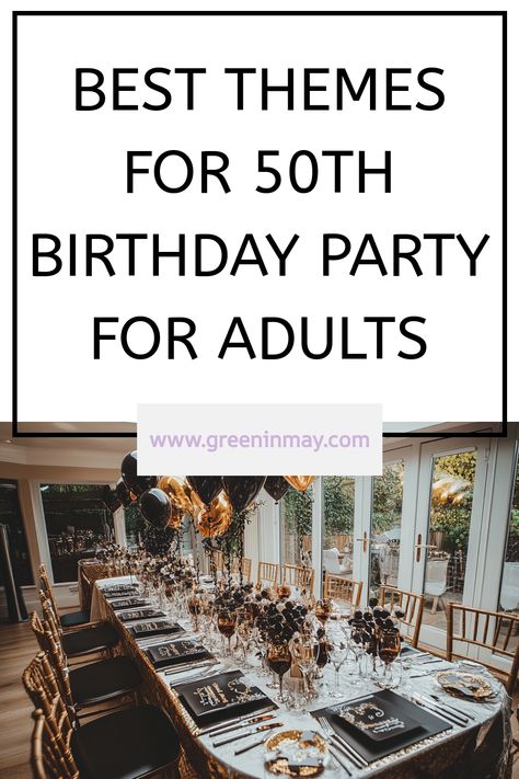 Planning a 50th birthday party? Explore creative 50th birthday party themes and activities for 50th birthday party to make the celebration unforgettable. From themed parties to unique things to do at a 50th birthday party, you’ll find ideas to inspire a memorable milestone event. 50th Birthday Party Bonfire, 50th Decoration Ideas For Men, 50th Birthday Gatsby Theme, Table Decor For 50th Birthday Party, 50tb Birthday Party Ideas For Women, 40th Birthday Party Theme For Men, Party Ideas For 50th Birthday For Men, 50th Birthday 70s Theme, Favors For 50th Birthday Party