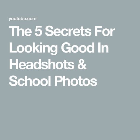 The 5 Secrets For Looking Good In Headshots & School Photos School Photo Tips, Taking Headshots, Free Resume Builder, School Id, Online Resume, Class Pictures, School Portraits, Make School, Resume Builder