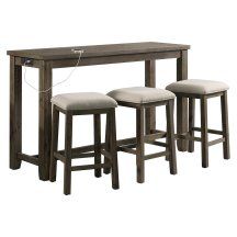 Bar & Pub Tables | Hayneedle Behind Couch Table With Chairs, Bar Table Set, Alternative Seating, Behind Couch, Bar Dining Table, Backless Stools, Bar Table Sets, Pub Table Sets, Upholstered Stool