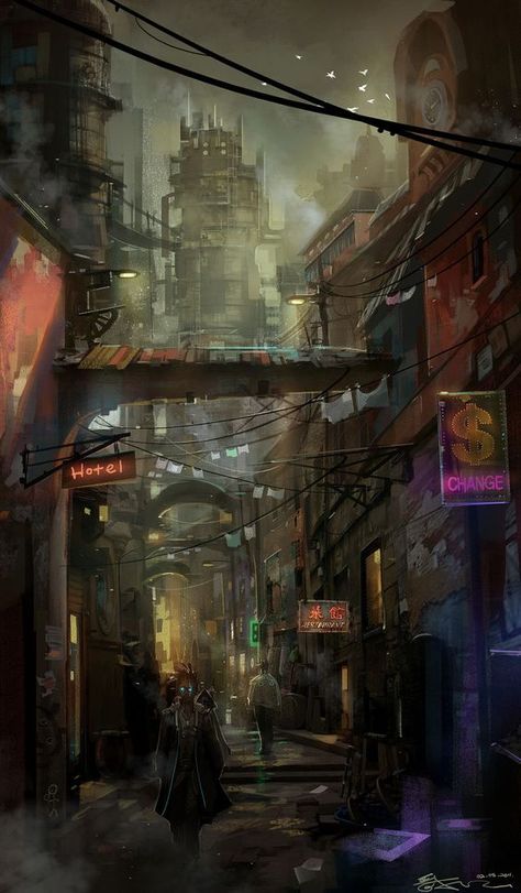 Great Cyberpunk - Anime City concepts for Lego! Sztuka Science Fiction, Concept Art Landscape, Sci Fi City, Cyberpunk Aesthetic, Landscape Concept, Cyberpunk City, Arte Cyberpunk, 다크 판타지, Fantasy City