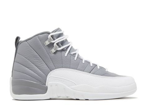 Air Jordan 12 Retro GS 'Stealth' - Air Jordan - 153265 015 - stealth/white/cool grey | Flight Club White Lizard, Grey Jordans, Jordan Retro 12, Preppy Shoes, Jordan Shoes Retro, Flight Club, Air Jordan 12, Air Jordan 12 Retro, Jordan 12