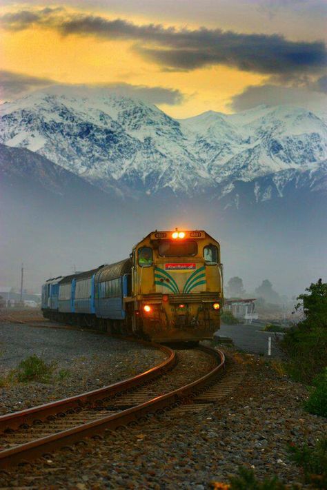 Love Old Trains, Train Pictures, Train Journey, New Zealand Travel, Service Trip, South Island, Train Tracks, Train Rides, Christchurch