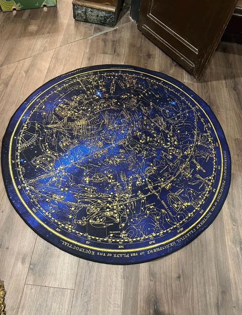 Constellation carpet 3,5 x 3,5 feet Vintage Astronomy Room Decor, Starry Rug, Constellation Rug, Universe Nursery, Celestial Room Aesthetic, Constellation Party, Celestial Room Decor, Astronomy Room, Ravenclaw Bedroom