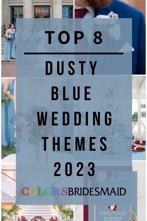 Dusty Blue Color Scheme Wedding, Fall Wedding With Dusty Blue, Wedding Bouquets Fall Blue, Romantic Dusty Blue Wedding, Dusty Blue Gray Wedding, Dusty Blue And Steel Blue Wedding, Navy Blue And Dusty Blue Wedding Theme, Black Dusty Blue Wedding, Colors That Go With Dusty Blue