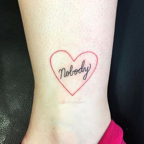 Nobody tattoo by Shannon Perry. #ShannonPerry #linebased #linework #offbeat #nobody Nobody Tattoo, Feminism Tattoo, Tattoo Zone, Cherry Tattoos, Cute Tats, Sick Tattoo, Geometry Tattoo, Cute Tattoos For Women, Line Work Tattoo