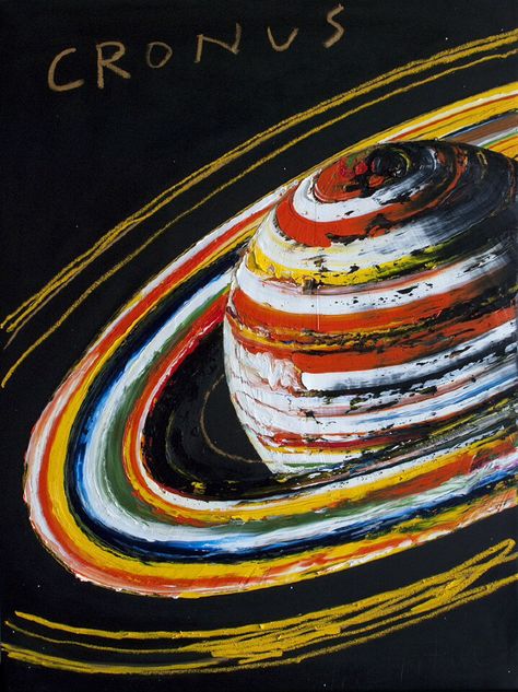 Erik Olson - Saturn (2011) Saturn Art, Planet Painting, Planets Art, Tempera, Space Art, Solar System, Art Sketchbook, Oil Paintings, Diy Painting