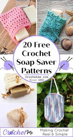 Crochet Soap Saver, Scrubbies Crochet Pattern, Cotton Crochet Patterns, Small Crochet Gifts, Crochet Washcloth Pattern, Soap Pouches, Crochet Scrubbies, Soap Bag, Washcloth Pattern