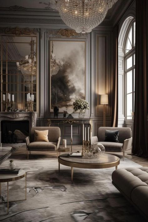 Old Classic Interior Design, European Luxury Interior, Living Room Designs Classic Luxury, Old Luxury House, Classic House Design Interior, Classical Modern Interior, Classical Living Room Design Luxury, Classic Luxury Interior, Living Room Luxury Design