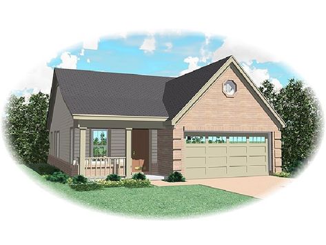 Small Home Plan, 006H-0019 1200 Sq Ft House, Narrow Lot House, Narrow Lot House Plans, House Plans 3 Bedroom, Monster House Plans, Ranch House Plan, Ranch Style House Plans, Traditional House Plan, Bungalow House Plans