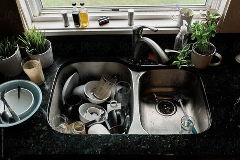 Dirty Dishes In Sink, Homemaker Aesthetic, Sink Full Of Dishes, Charlie Davis, Assignment Ideas, Sketchbook Assignments, Mountain Vibes, Food Stock, Wallpaper Themes