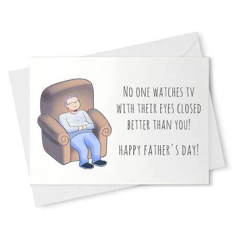 Funny Birthday Card | Watches Tv With Eyes Closed | Perfect For Dad, Grandpa, Uncle, Husband [00320] Affiliate Link Birthday Card For Uncle, Encouraging Poems, Grandpa Birthday Card, April Fools Pranks, Uncle Birthday, Grandpa Birthday, Funny Fathers Day Card, Grandpa Funny, Birthday Cards For Mom