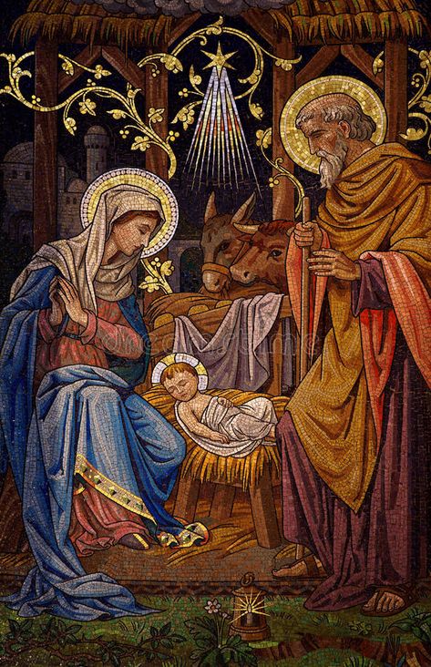 The nativity (mosaic). A photo of The nativity (mosaic , #affiliate, #nativity, #mosaic, #photo #ad Monastery Icons, Nativity Painting, Catholic Artwork, Nativity Of Jesus, مريم العذراء, Catholic Christmas, Jesus And Mary, Christian Images, Catholic Images